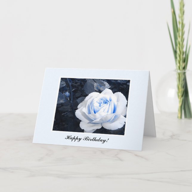 Baby Blue Rose Kort (Framsida)