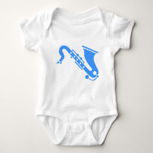 Baby blue saxofon - t shirt