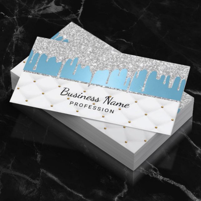 Baby blue Silver-drivrutiner för bakverk Visitkort (Skapare uppladdad)