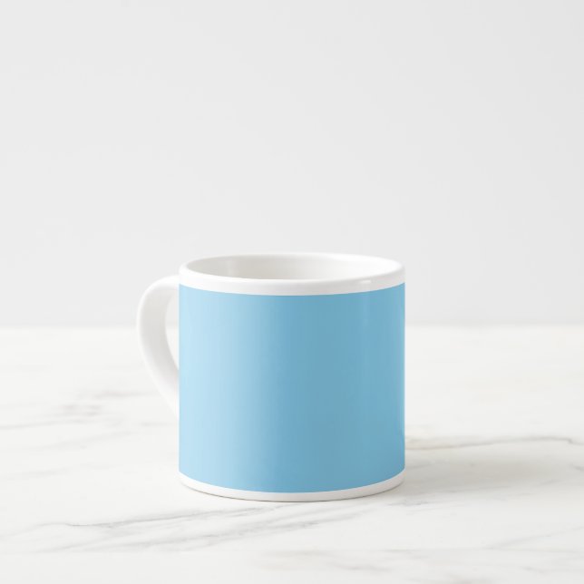 Baby blue Solid Färg | Klassisk | ELEGANT Espressomugg (Framsida vänster)