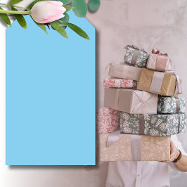 Baby blue Solid Färg | Klassisk | ELEGANT Presentetikett