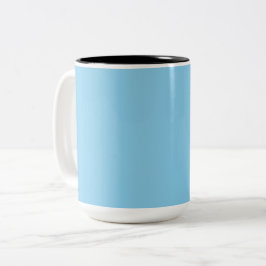 Baby blue Solid Färg | Klassisk | ELEGANT Två-Tonad Mugg