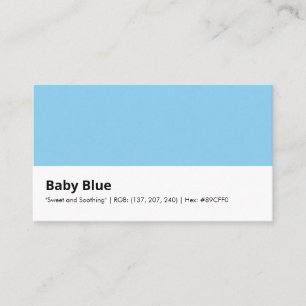 Baby Blue "Sött och lugnande" Visitkort
