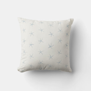 Baby blue Starfish Mönster OffWhite Kudde