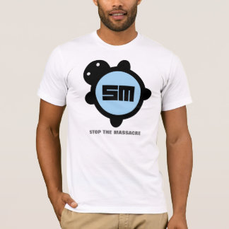 Baby blue/svart t-shirt