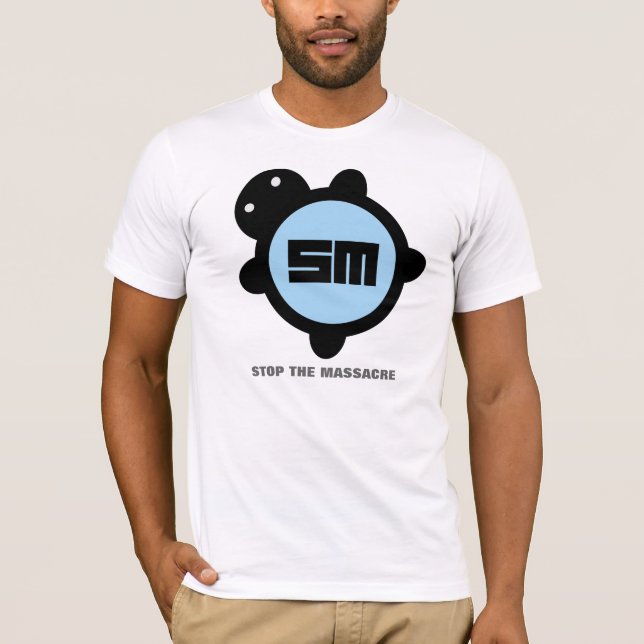 Baby blue/svart t-shirt (Framsida)