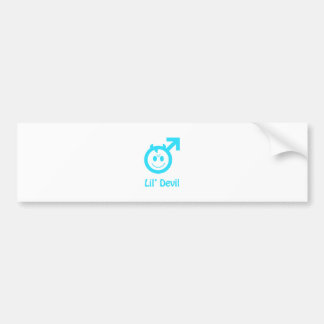 Baby blue symbol för Djävulen-manlig symbol Bildekal