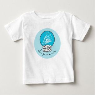 Baby Blue Tåget Choo Choo Lokförare Barn T-Shirt