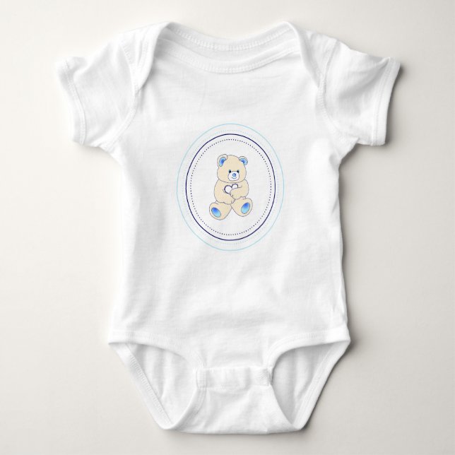 Baby blue Teddy Tee Shirt (Framsida)