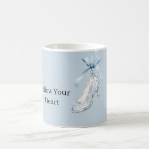 Baby Blue Toffel Högt Klackspänne Kaffemugg