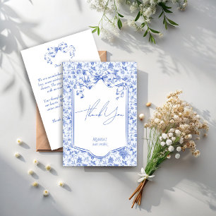 Baby blue toile de jouy sketch babydusch tack kort