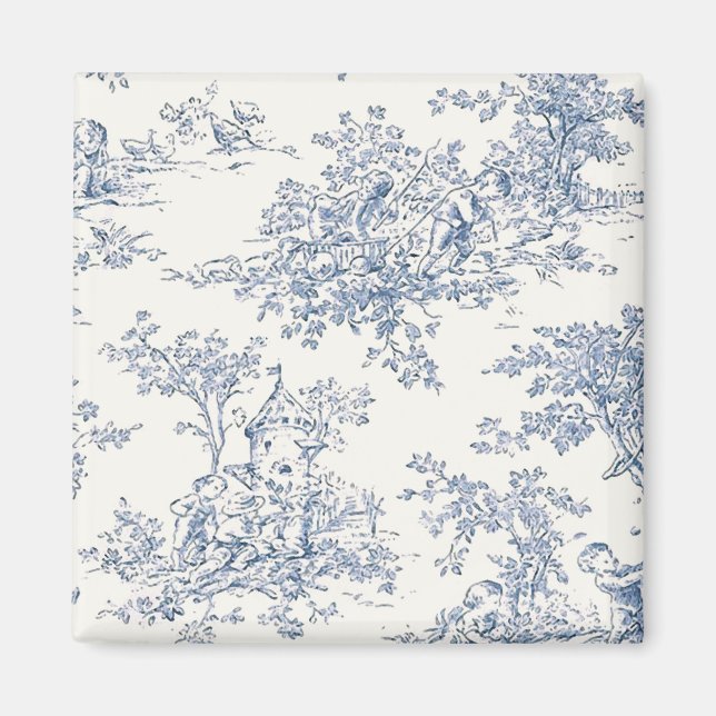 Baby blue Toille-magnet Magnet (Framsidan)