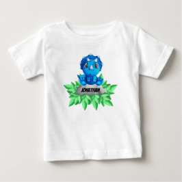 Baby blue Triceratops Dinosaur T Shirt