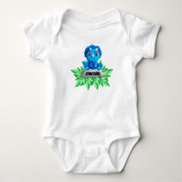 Baby blue Triceratops Dinosaur T Shirt