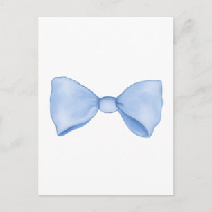 Baby blue vattenfärgsfält vykort