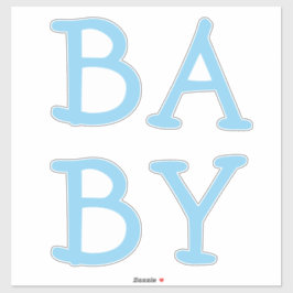Baby blue vinylstiftare för marin Anpassningsbar Klistermärken