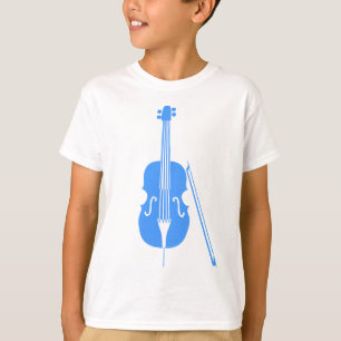 Baby blue violoncell - tee