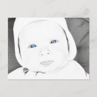 Baby blue vykort