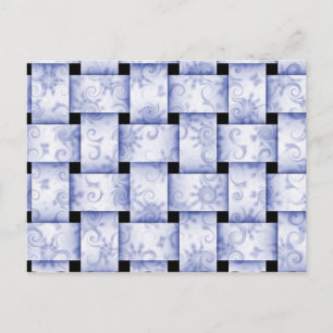 baby blue vykort för vävnad