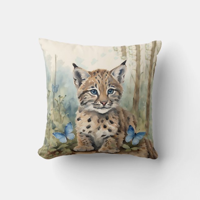Baby Bobcat Boys Kudde (Framsida)
