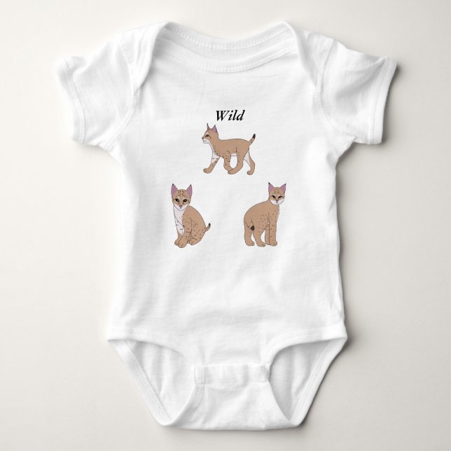 Baby Bobcat T Shirt (Framsida)