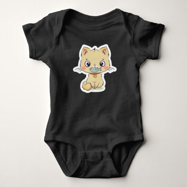 Baby Body för klänning eller overall T Shirt (Framsida)