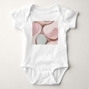 Baby body i stilren grafisk design t shirt