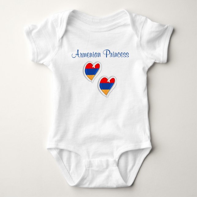 Baby | Body Kostym | Armenian Princess | Hjärta Tee (Framsida)