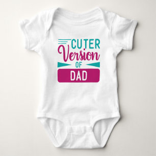 Baby Body Kostym - Cuter Version of Pappa T Shirt