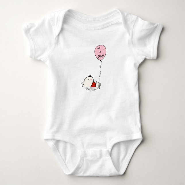 Baby Body Kostym: Det är en flickdesign T Shirt (Framsida)