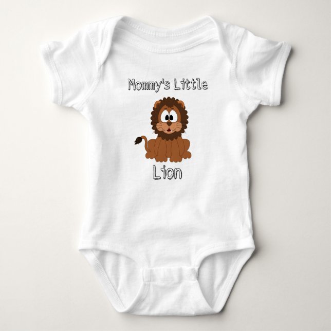 Baby Body Kostym "Mamma lilla Lejon" Boy Tee (Framsida)