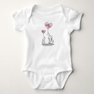 Baby Body Kostym: Pappor Girl Mamma Princess T Shirt