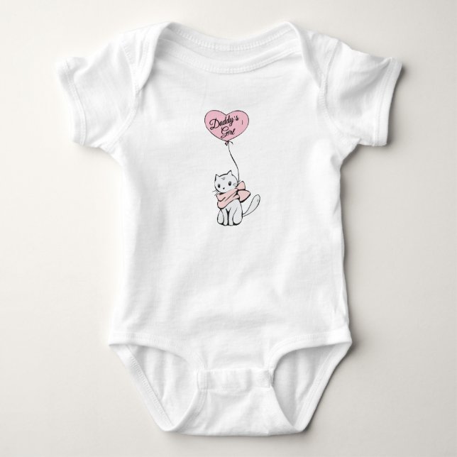 Baby Body Kostym: Pappor Girl T Shirt (Framsida)