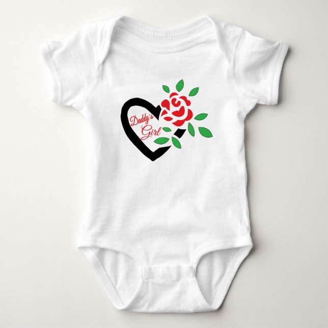 Baby Body Kostym: Pappor Girl T Shirt (Framsida)