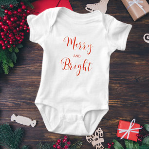 Baby body Merry and Bright jul  T Shirt