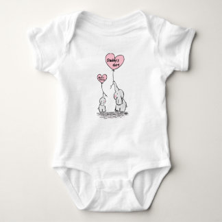 Baby Body Suit: Pappas flicka Mamas prinsessa T Shirt