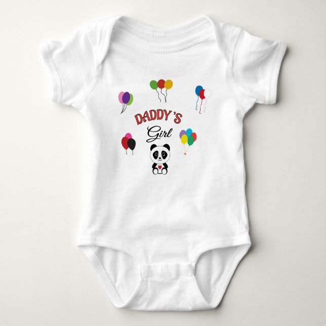 Baby Body Suit: Pappas flicka T Shirt (Framsida)