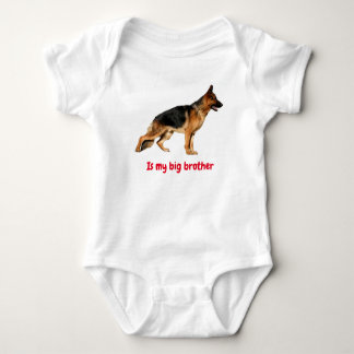 Baby body suit with German Shepherd "big brother" T Shirt