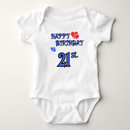 Baby Bodydräkt Birthday 21 T Shirt