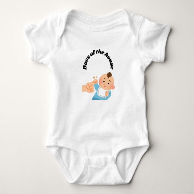 Baby Bodydräkt - Chef i kammaren T Shirt (Framsida)