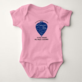 Baby Bodydräkt Crookedest Railroad Mt Tamalpais T Shirt