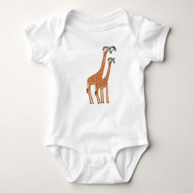 Baby Bodydräkt Giraffe T Shirt (Framsida)