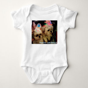 Baby Bodydräkt Party Animals av HAS T Shirt