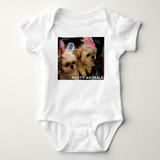 Baby Bodydräkt Party Animals av HAS T Shirt