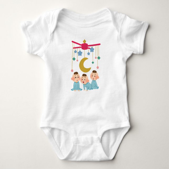 Baby Bodydräkt Twinkle Little Dreamers. T Shirt (Framsida)