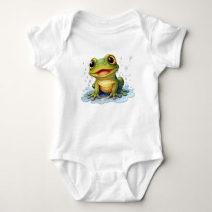 Baby bodydräkter, lustig groda t shirt