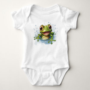 Baby bodydräkter, lustig groda t shirt