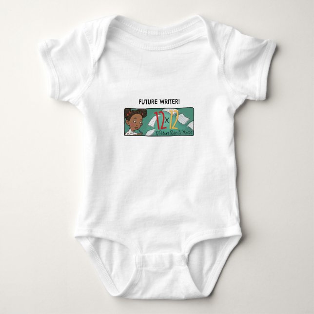 Baby Bodydress Writer Girl T Shirt (Framsida)