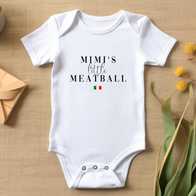 Baby-bodykostdräkt Little Meatball Italia Baby T Shirt (Skapare uppladdad)