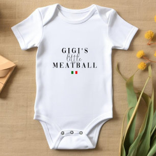 Baby-bodykostdräkt Little Meatball Italia Baby T Shirt